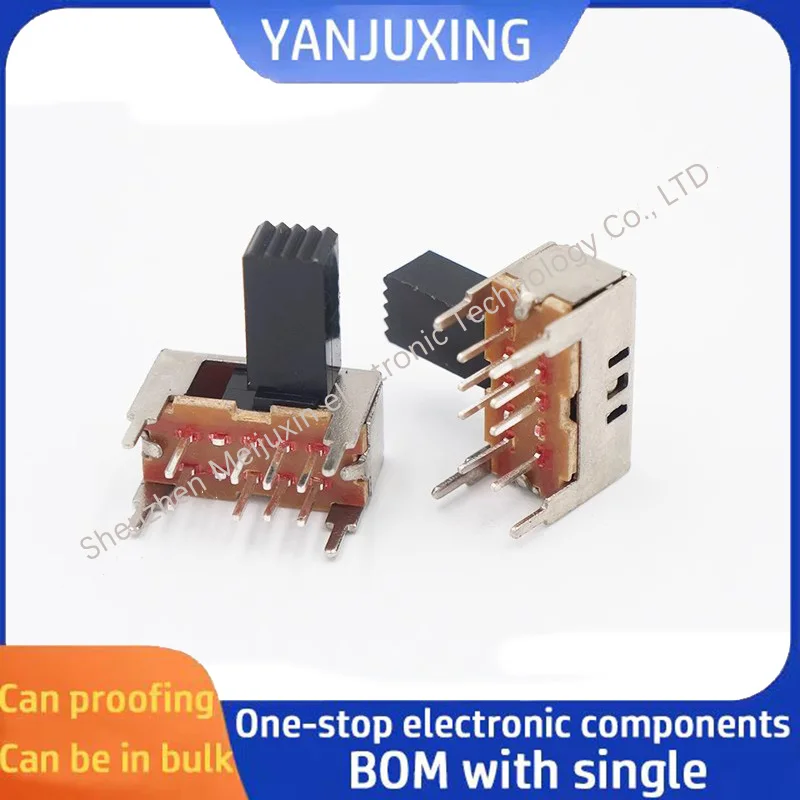 5PCS SK-23D04 side toggle switch 8-pin horizontal 3-speed audio power amplifier switch one on the left and three on the right