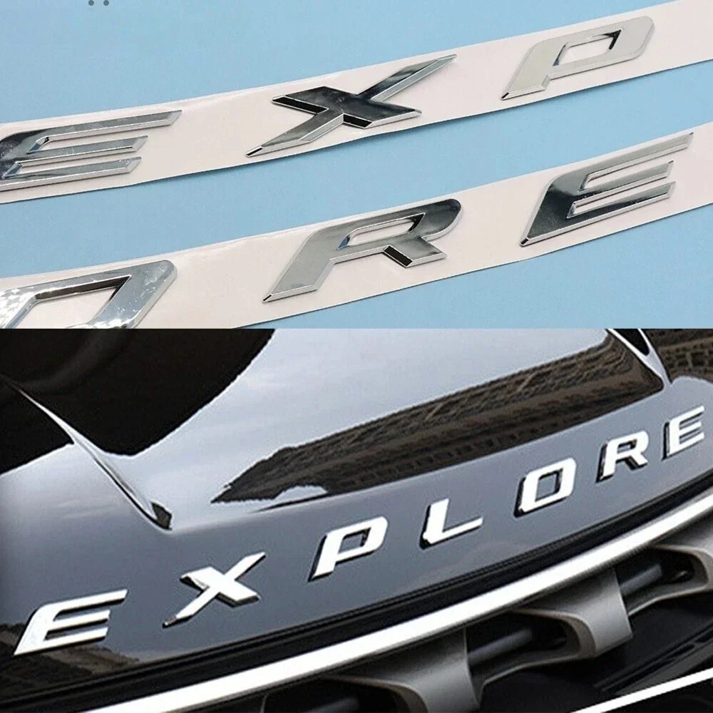 

1X 3D ABS EXPLORER Letters Car Front Hood Emblem Badge Sticker for Explorer 2011-2019 Car Styling Accessories