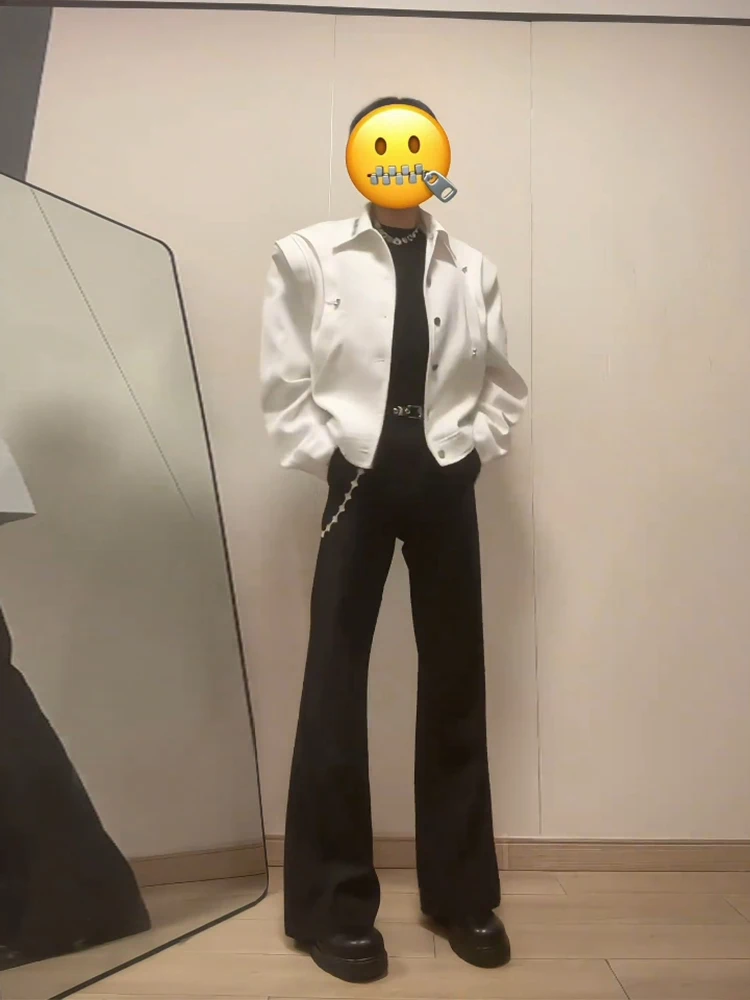 

Мужские брюки Cleanfit прямого кроя с высокой талией, облегающие, струящиеся, широкие, повседневные, для высоких мужчин