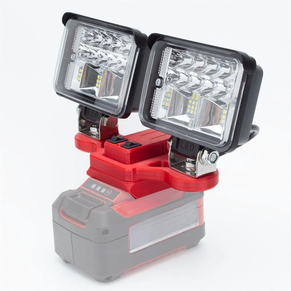 Wireless Portable LED Work Light For Ozito/ Ein-hell 18V Battery Tool Floodlight Flashlight With USB And C-type Charging Port