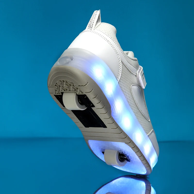 أحذية رياضية للأولاد: أحذية أطفال غير مرئية بعجلات ذات 8 عجلات، زلاجات دوارة بأربع عجلات للفتيات للطلاب #6