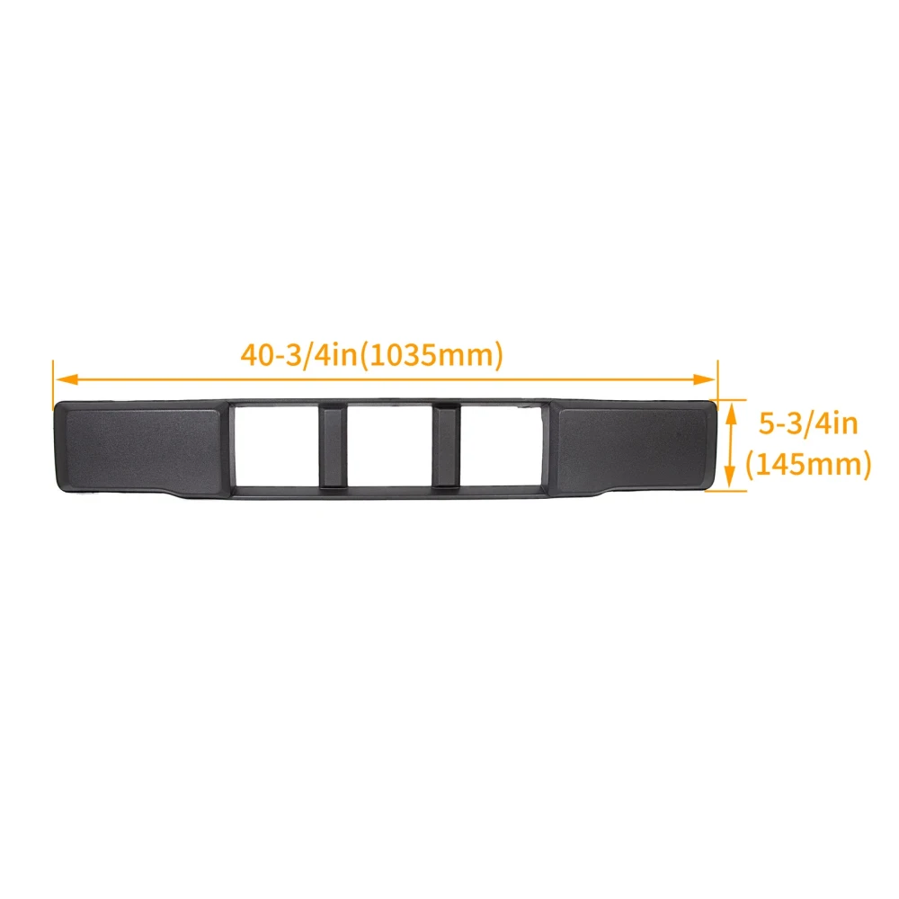 Strukturierte Stoßstangen-Untergitter-Dekorabdeckung für Ford F150 2015-2017, Ersatzblende für den Frontgrill – Detail 1