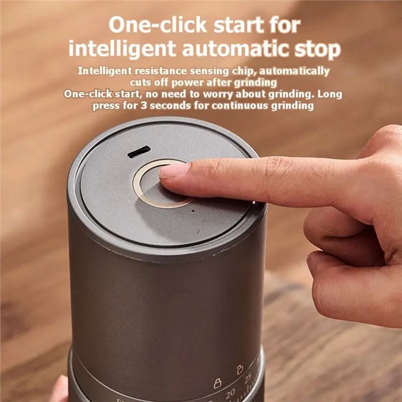 N85R-Rechargeable Coffee Grinder Household Small Bean Grinder Portable Grinder Automatic Coffee Machine A