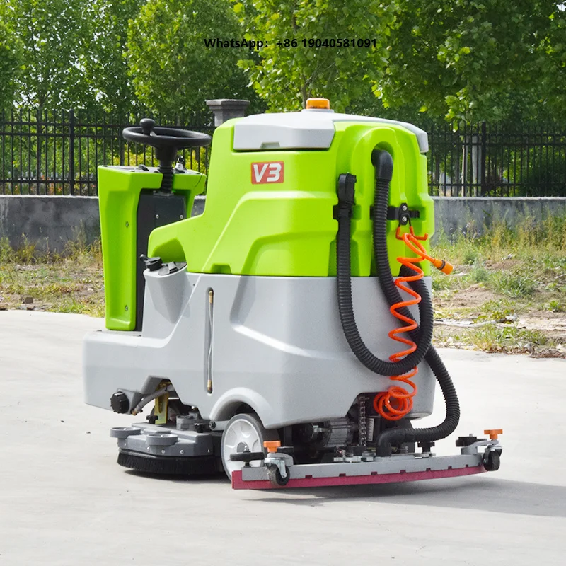 CE Certified Commercial Walk Battery-Powered High Pressure Floor Scrubber 1020mm Cleaning Width 5000m2/h Efficiency New