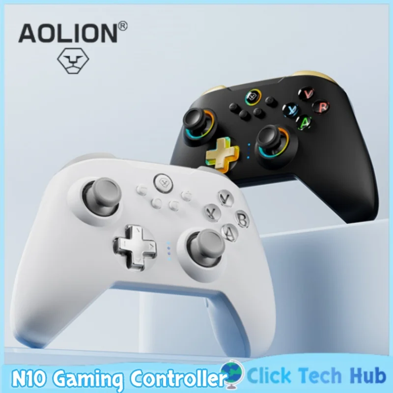 Aolion N10 Gaming Controller Hall Joystick Pc Computer Steam Wireless Bluetooth Switch 2 Controller Ns Mobile Ipad Gamepad