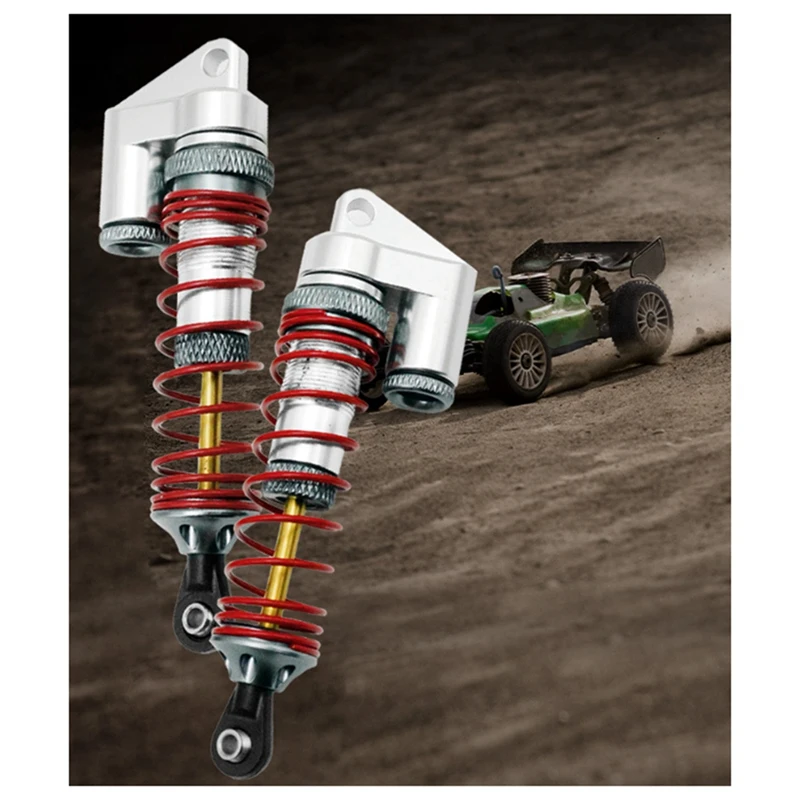 1 Pair Shock Absorbers Shock Absorbers With Spare Spring A 90Mm Hole Spacing, Suitable For TRX4 SCX10 D90