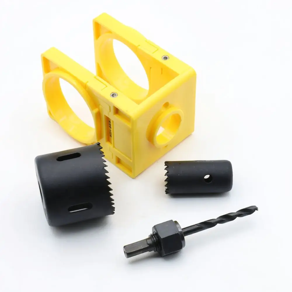 Heavy Duty Door Lock Installation Jig Tool Accurate Wood Drilling Guide For Efficient Hardware Mounting Process