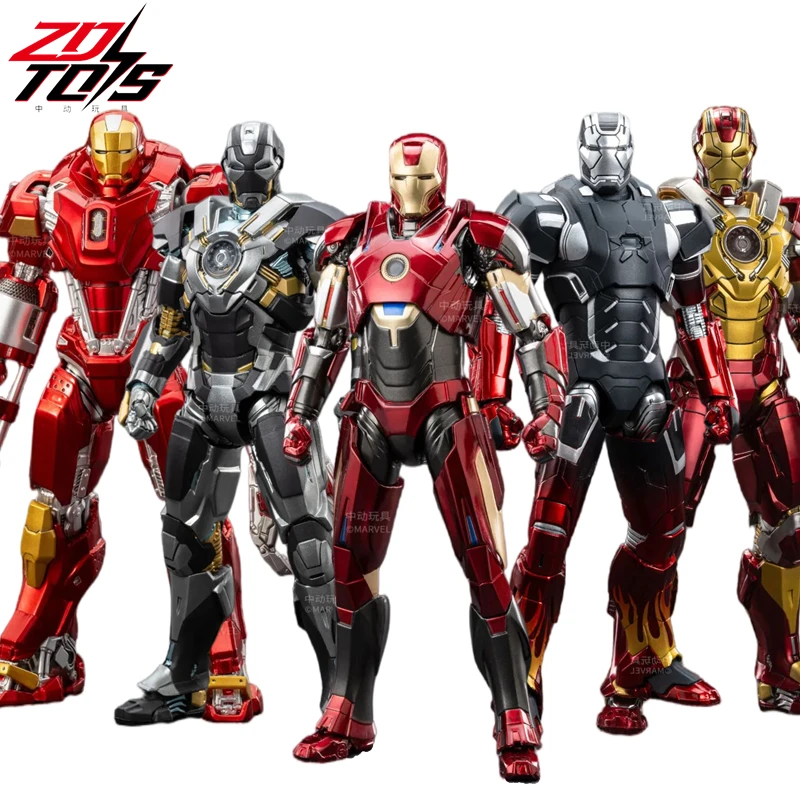 ZD Original Iron Man MK16 Nightclub MK35 MK47 MK46 Iron Patriot MK17 MK21 War Machine legends Avengers Action Figure Toy Gift