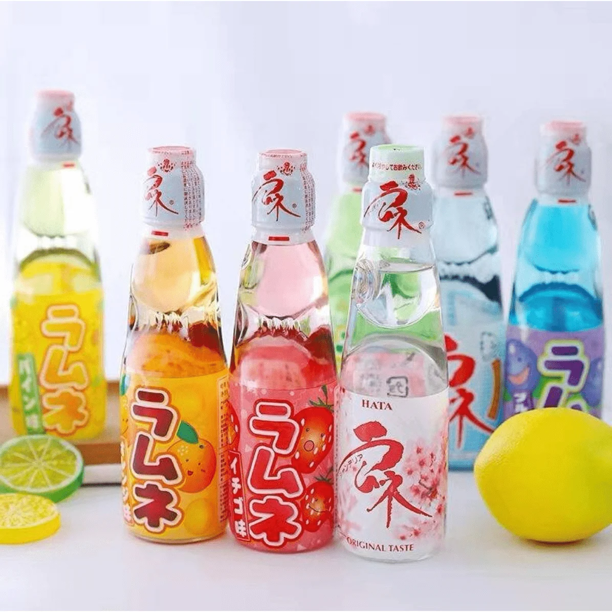 Picture 4: Classic Original Flavor Sparkling Soda with Japanese Sliding Door Design, produced by Hata, refreshing carbonated drinks available in 5 flavors, 200g per bottle