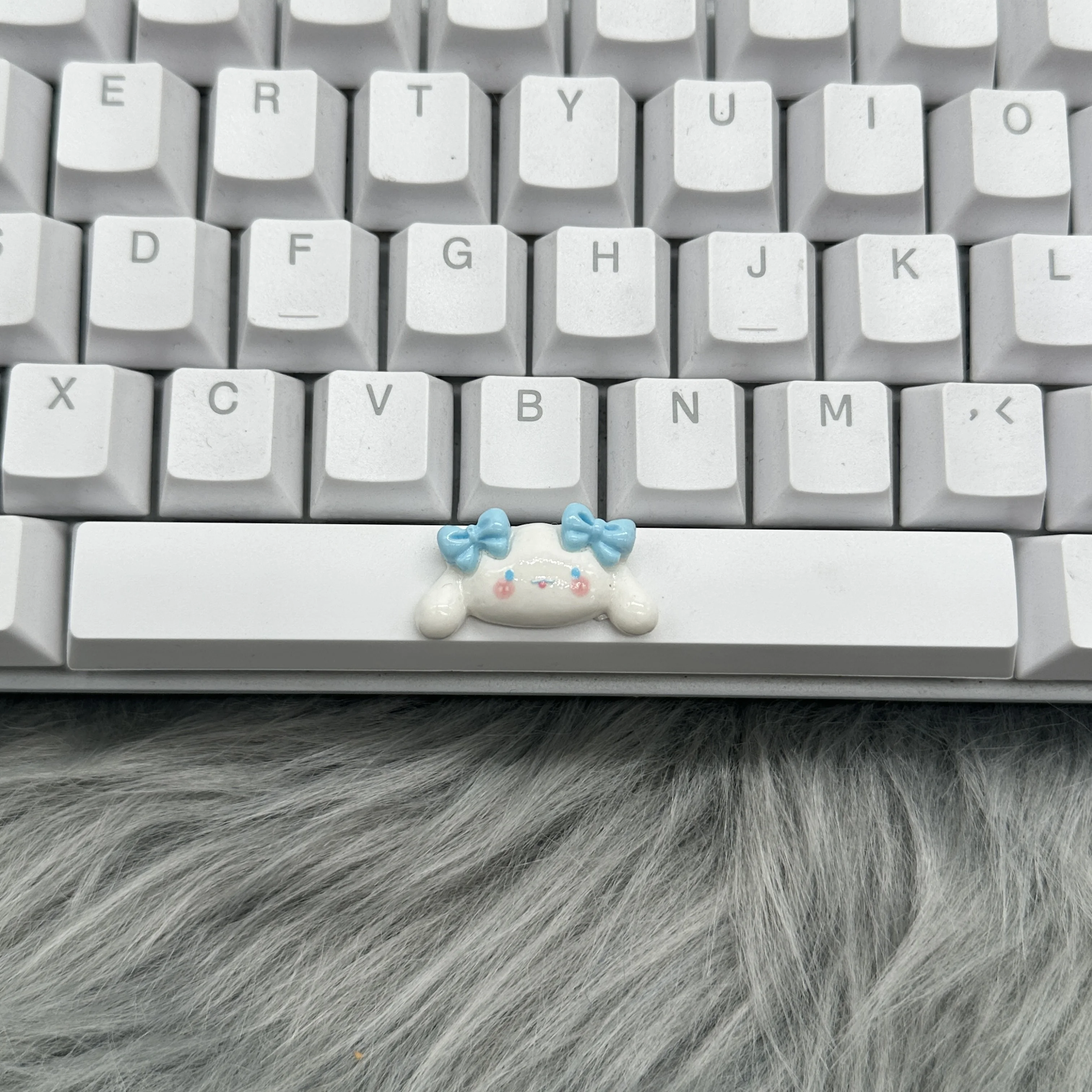 DIY 귀여운 소녀 Keycap 6.25u 스페이스 바 Keycap 기계식 키보드 생일 Keycap 선물 제공