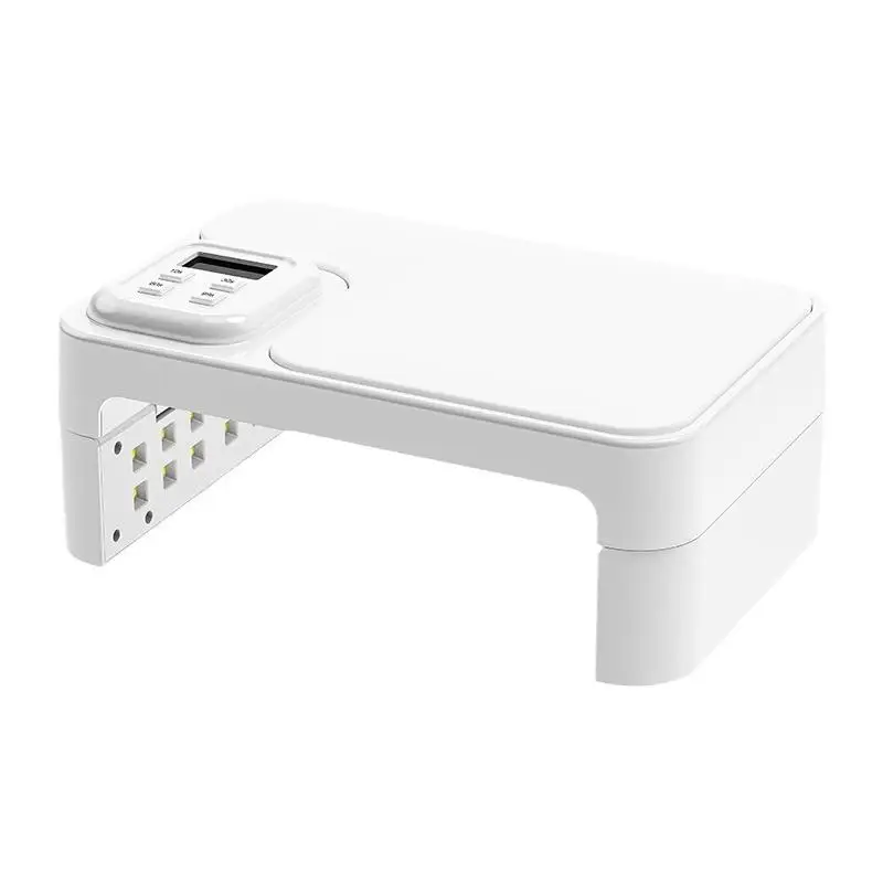 Lampa UV do fototerapii paznokci o mocy 180W, składana, szybkoschnąca, do polerowania, do utwardzania kleju do paznokci, białe poduszki pod dłonie.