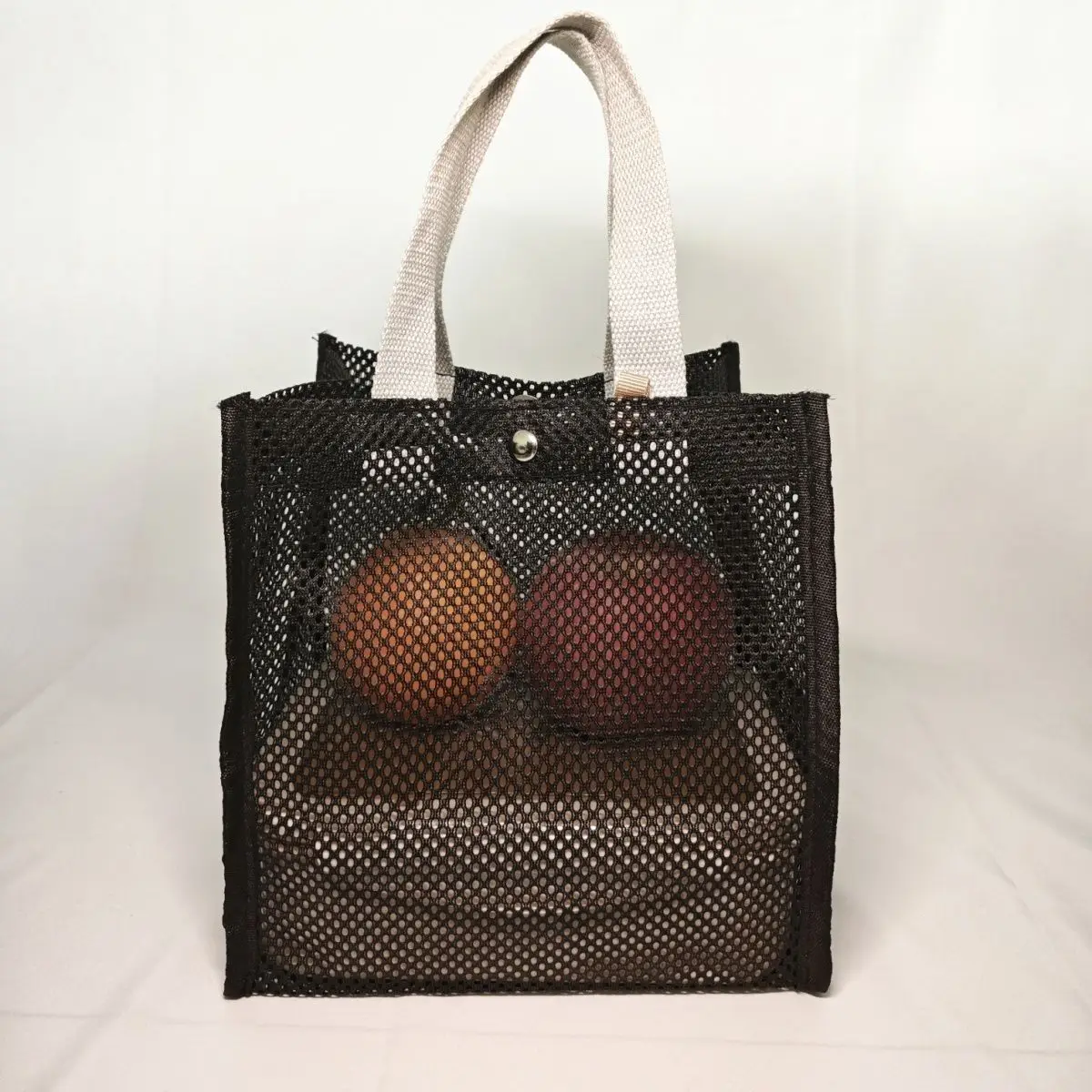 Lunch box bag Mesh lunch bag Breathable hollow storage portable simple student office worker mesh beach bag