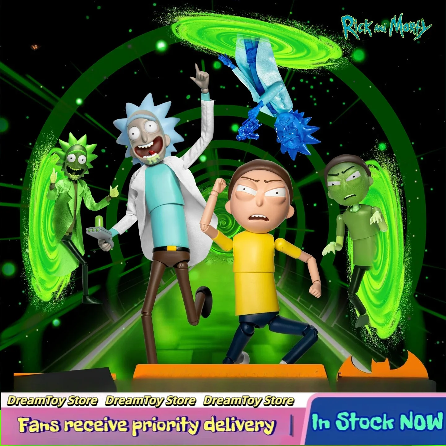 In Stock】Rick and Morty Multi-Pack Rick Sanchez Morty Smith 