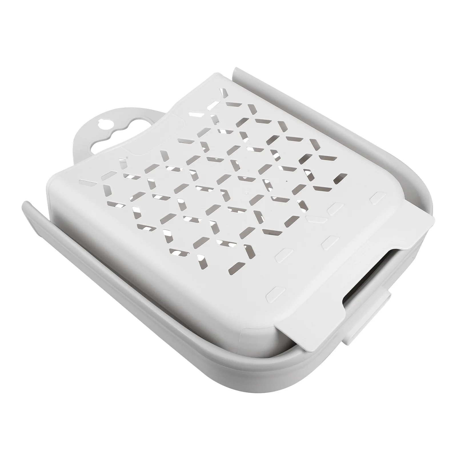 سلة غسيل جدارية قابلة للطي وقابلة للطي بسعة كبيرة وسلة غسيل منظم للحمام مع مساحة مقبض #1