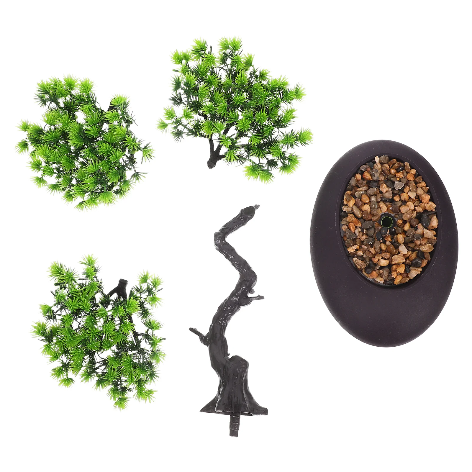 

Artificial Pine Potted Plant Bonsai Indoor Plants Tree Desktop Decoration Plastic Home