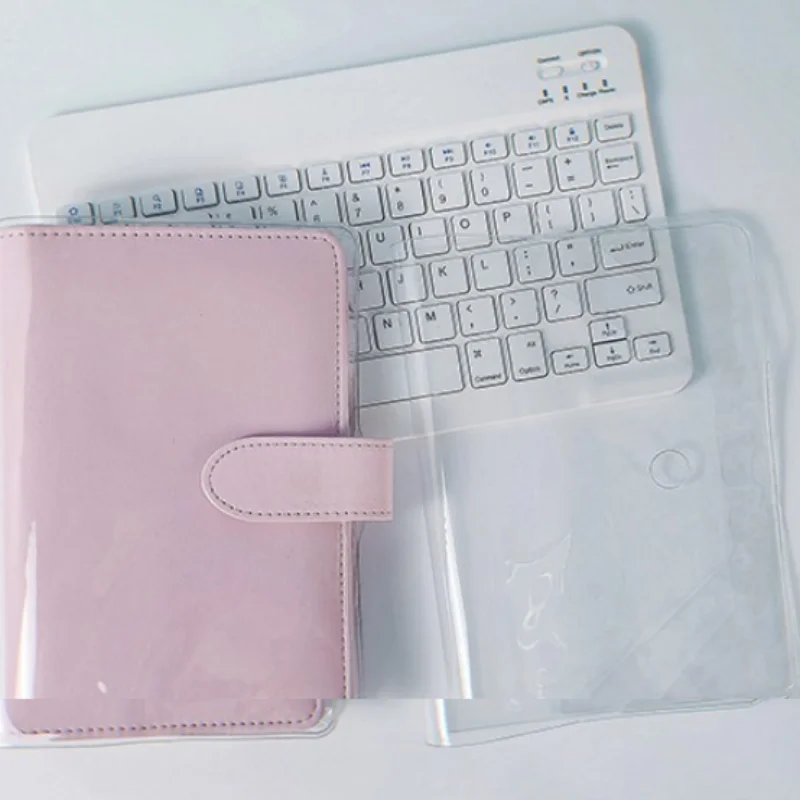 A5 A6 Macaron Protective Film Only Cover DIY Binder PVC Transparent Waterproof Book Cover Book Jacket Protective Cover