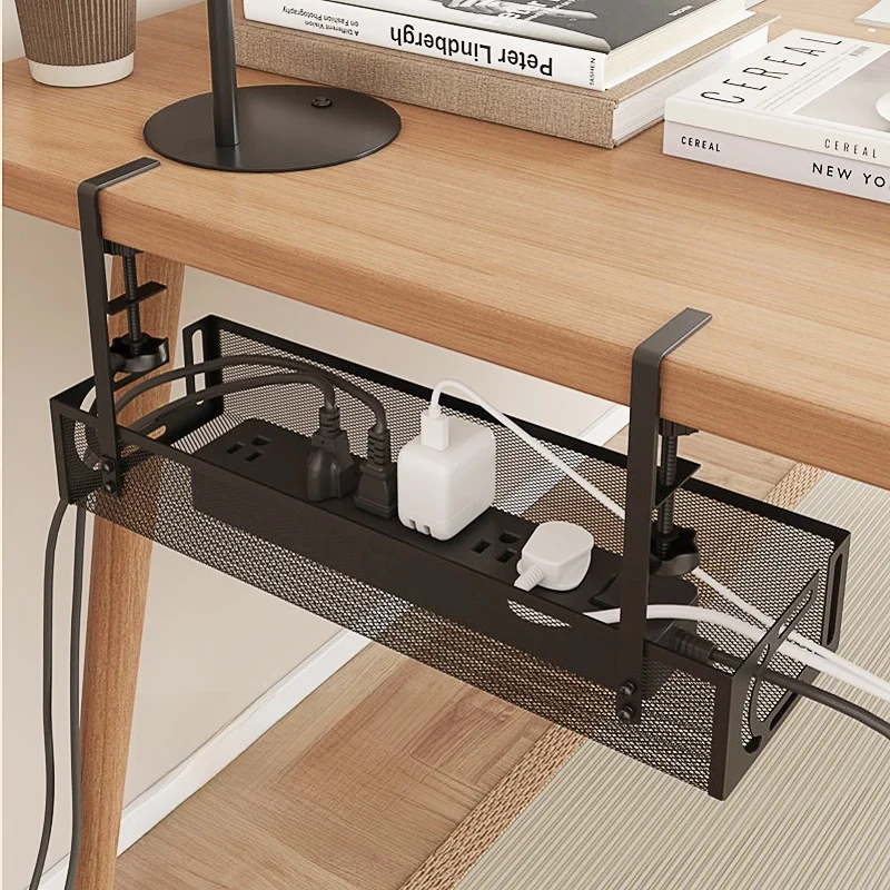 Office Desk Cable Management under Desk Wire Storage Ra Soet Organizer Cable Organizer Iron Material Wire Storage Box