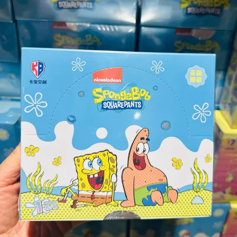 Carte de Collection Spongebob Squarepants authentique pour enfants, Patrick Star Sandy Cheeks, jeu d'animation limité, jouets de Table