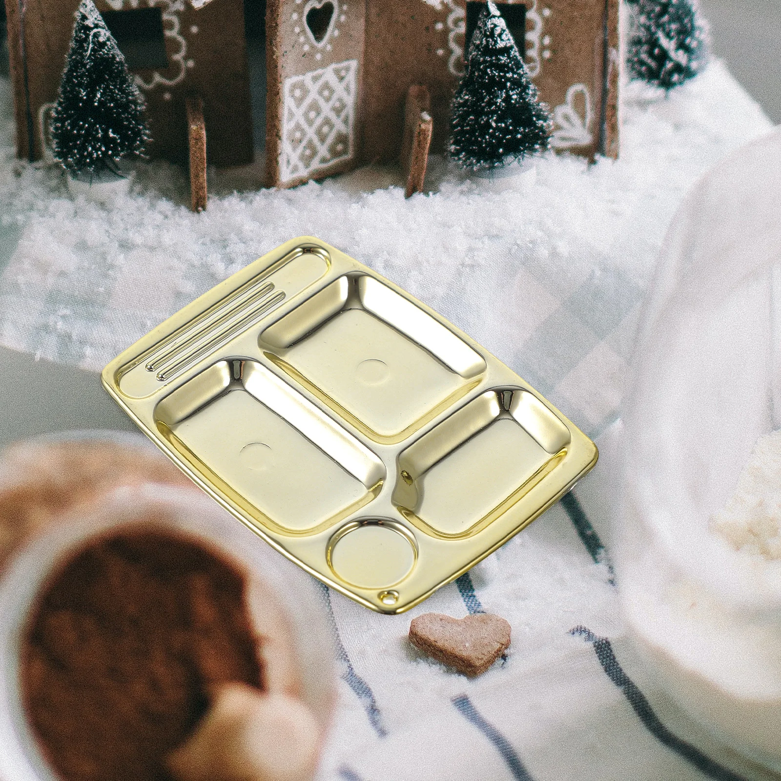 

10 Pcs Miniature Dinner Plates Plastic Lovely House Accessories Smooth Surface Mini Food Plates Decorative Accessories