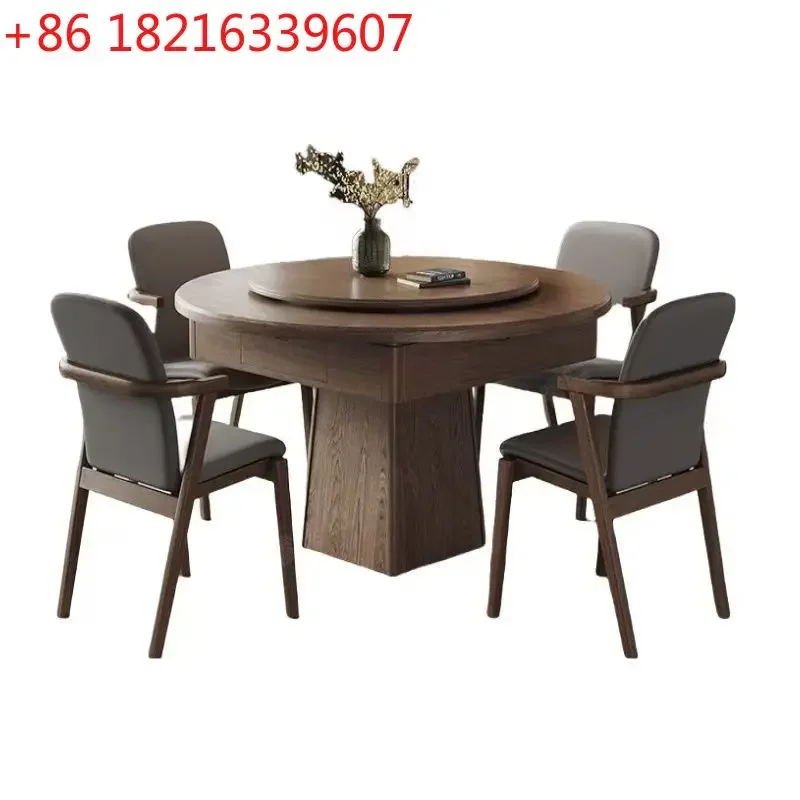 YAO new Chinese solid wood electric mahjong table dual-purpose dining table silent multi-function