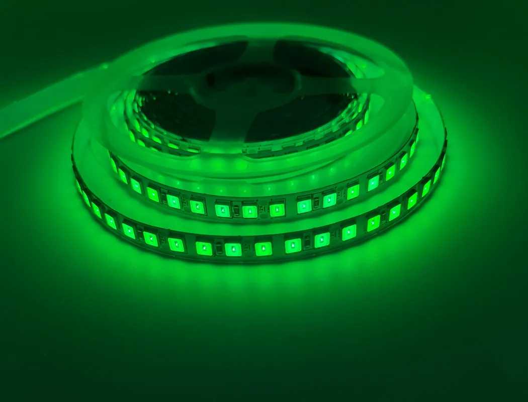 Tira de luces LED de 5M, 12V SMD5054, 120Leds/m, cinta LED Flexible, cinta de diodo a rayas impermeable, blanco cálido Natural, azul hielo, rojo