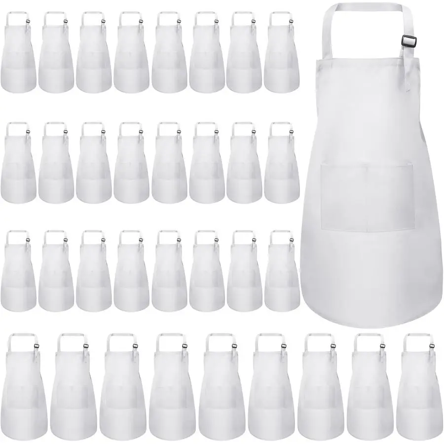 

Набор из 35 регулируемых фартуков для художников и поваров: для кухни, гриля и рисования