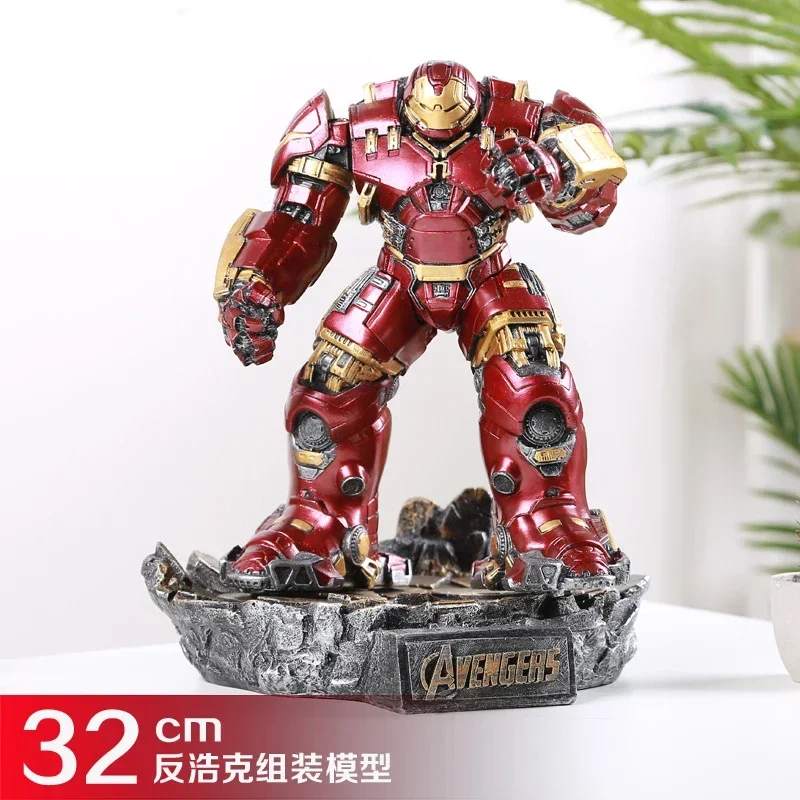 Resin 32cm Marvel Avengers Figure Hulkbuster Doll Statue Super Hero Pvc Action Gk Model Deco Collection Ornaments Artware Gift