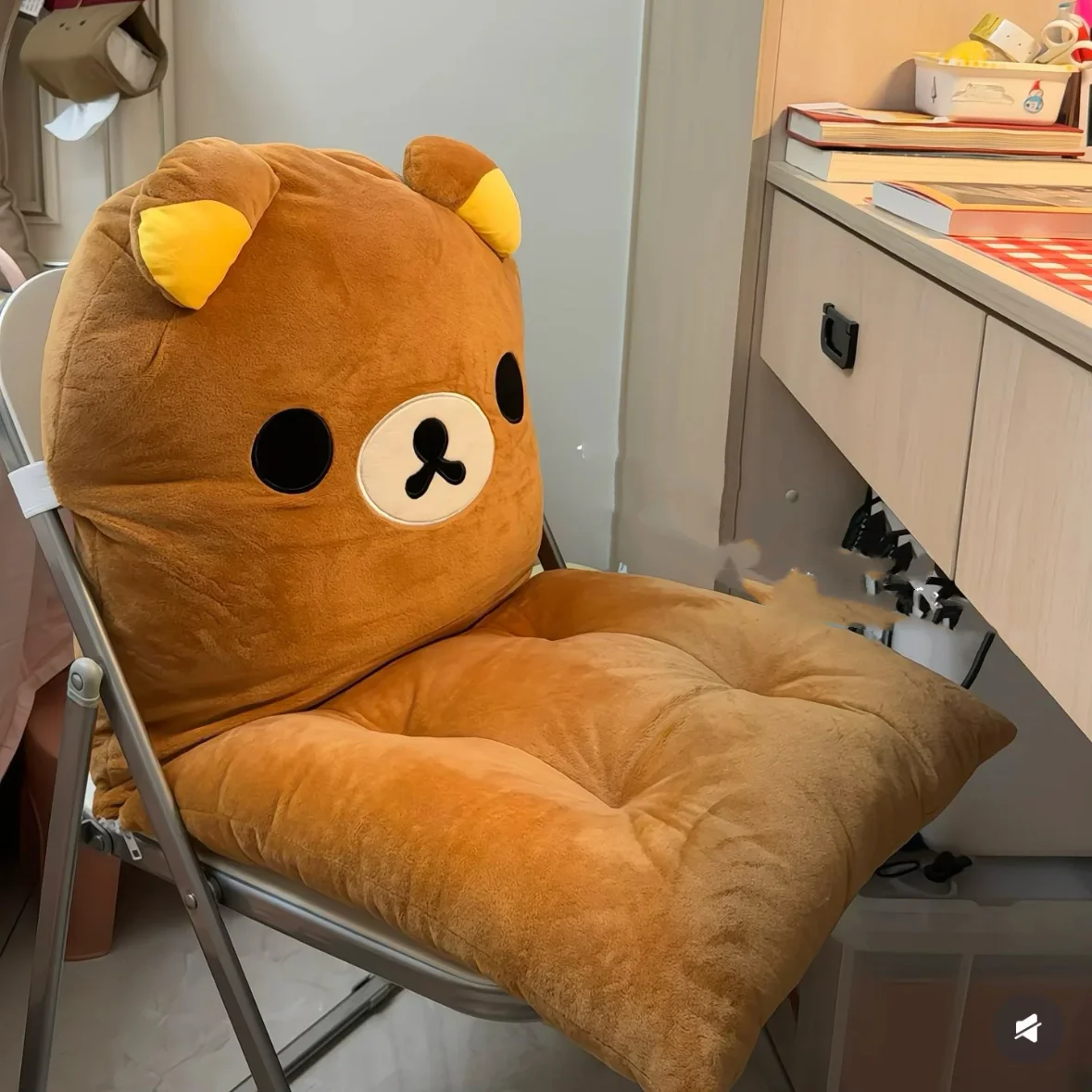 

Мягкая и уютная подушка-кресло Kawaii Rilakkuma All In One: подушка для сиденья, спинки и подголовника для общежития, офисного кресла, дивана, спальни (для женщин)