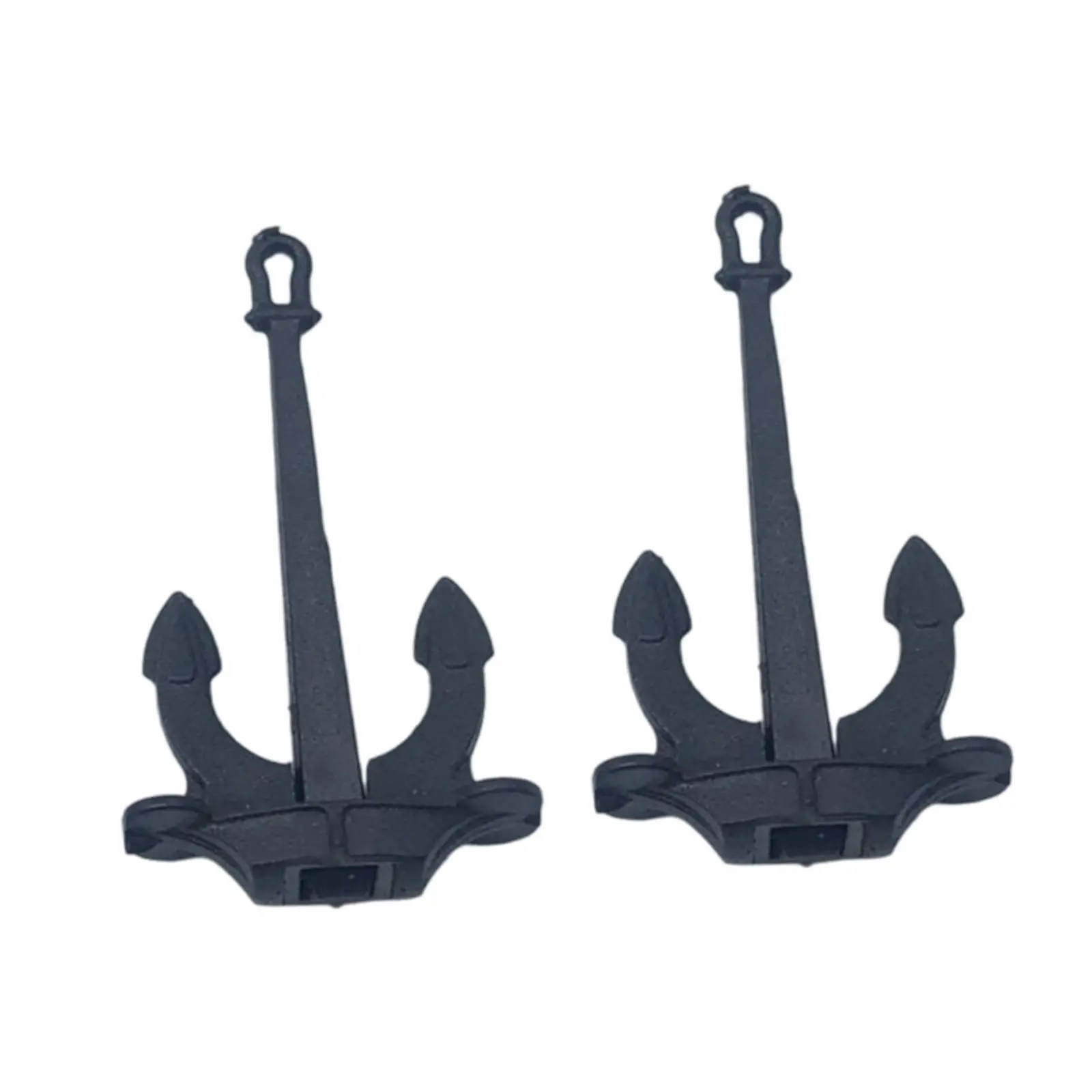 2x RC Boat Anchors Tiny Simulation Miniature Anchors Rod Simulation Nautical Model Components Mini Hall Anchors for Kids Adults - Image 3