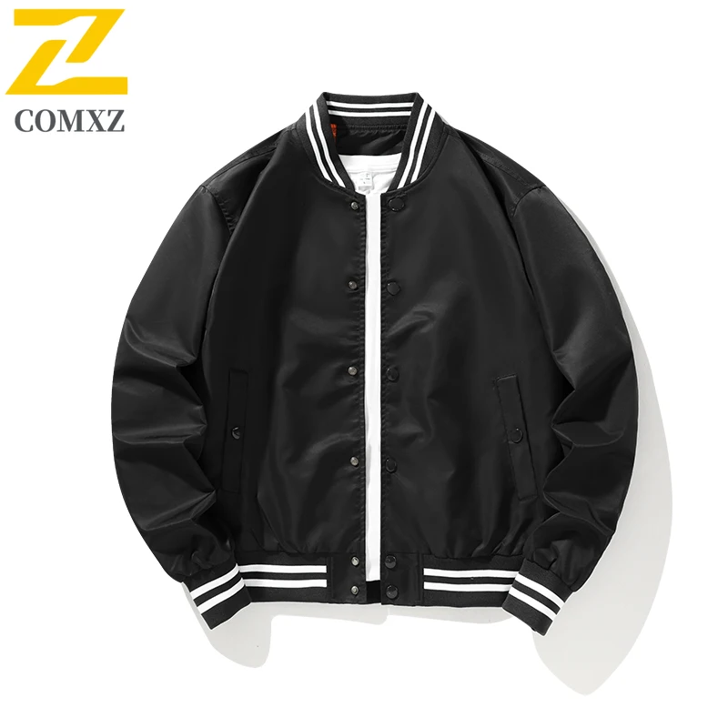 

Men's Casual Jacket 2025 Spring and Autumn New Pilot Sports American Baseball Collar Jacket Loose Fashion Street Workwear Jacket