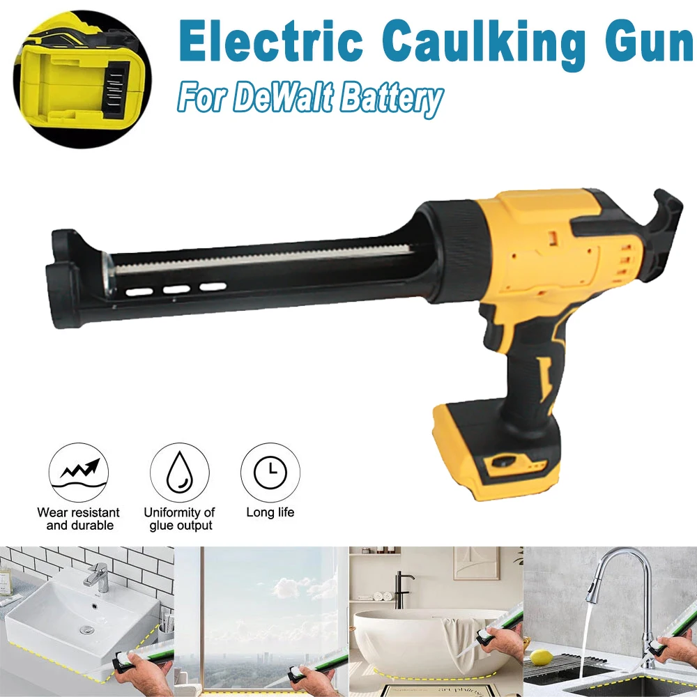 اللاسلكي الكهربائية السد تسرب الغراء بندقية 6 سرعات قابل للتعديل الاسمنت الزجاج لاصق الغراء ختم مانع التسرب أداة لبطارية ديوالت