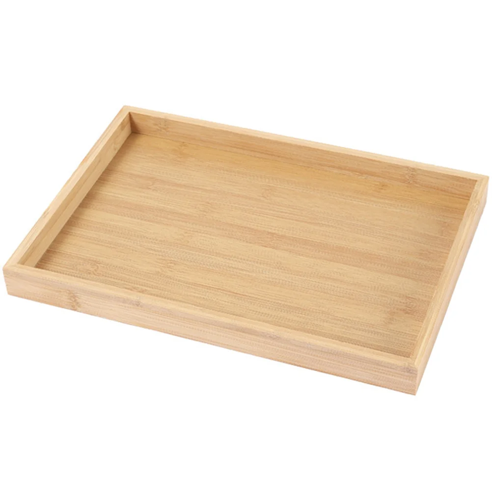 Bamboo Jewelry Storage Tray Necklace Earring Organizer Ring Holder Decorative Plate Gift for Female Bamboo Jewelry Plate