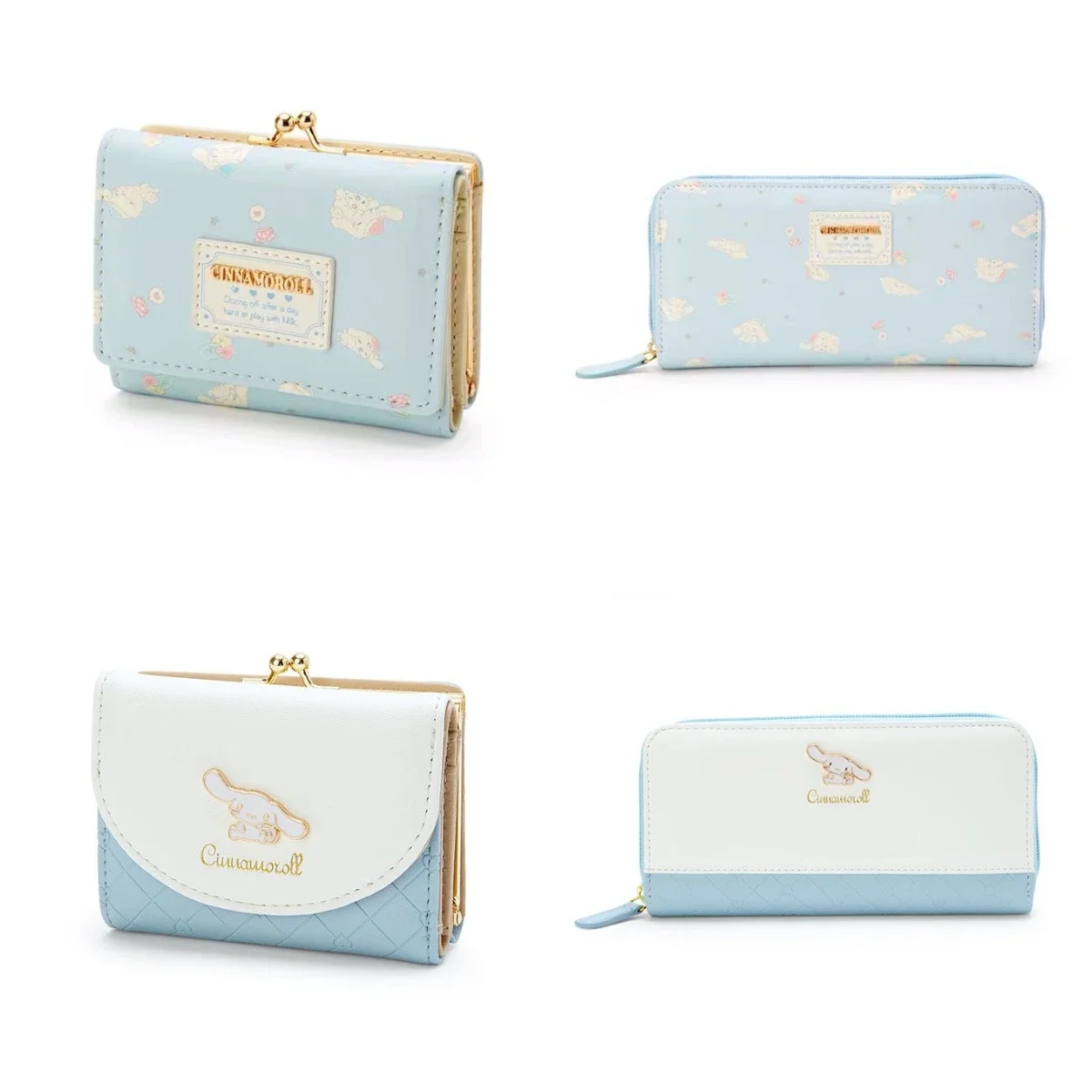 Sanrio Hello Kitty Cute Wallet Clutch Cinnamoroll Outgoing Packets My Melody Coin Purse Female Kuromi Pouch Keychains