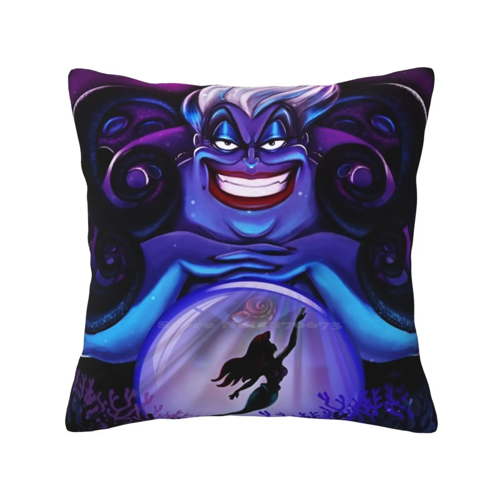 Ursula The Witch Of The Seas Home Sofa Car Waist Throw Pillowcase Ursula Poor Unfortunate Souls Poor Souls In Disgrace Llittle