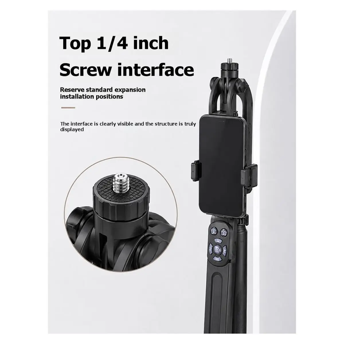 Portable Jump Bar for Camera Bluetooth for Mobile Phone Selfies and Live Streaming Handheld Telescopic Quadrupole