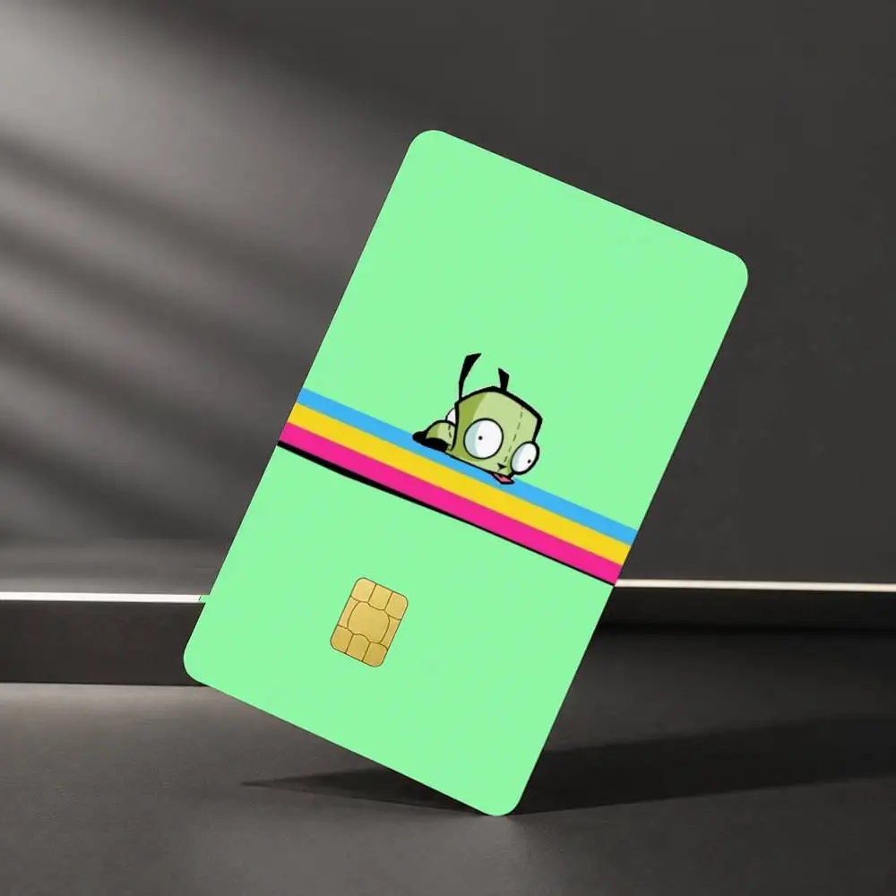 Madness-s Invader Zim Gir-ES Sticker Film Tape Skin for Credit Card Debit Card Waterproof Stickers