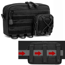Fishing Waist Belt Bag Molle Tactical Travel Sports Hip Lure Tackle Hunting Bag Camping Hiking Climbing Rig Pouch Fanny Pack