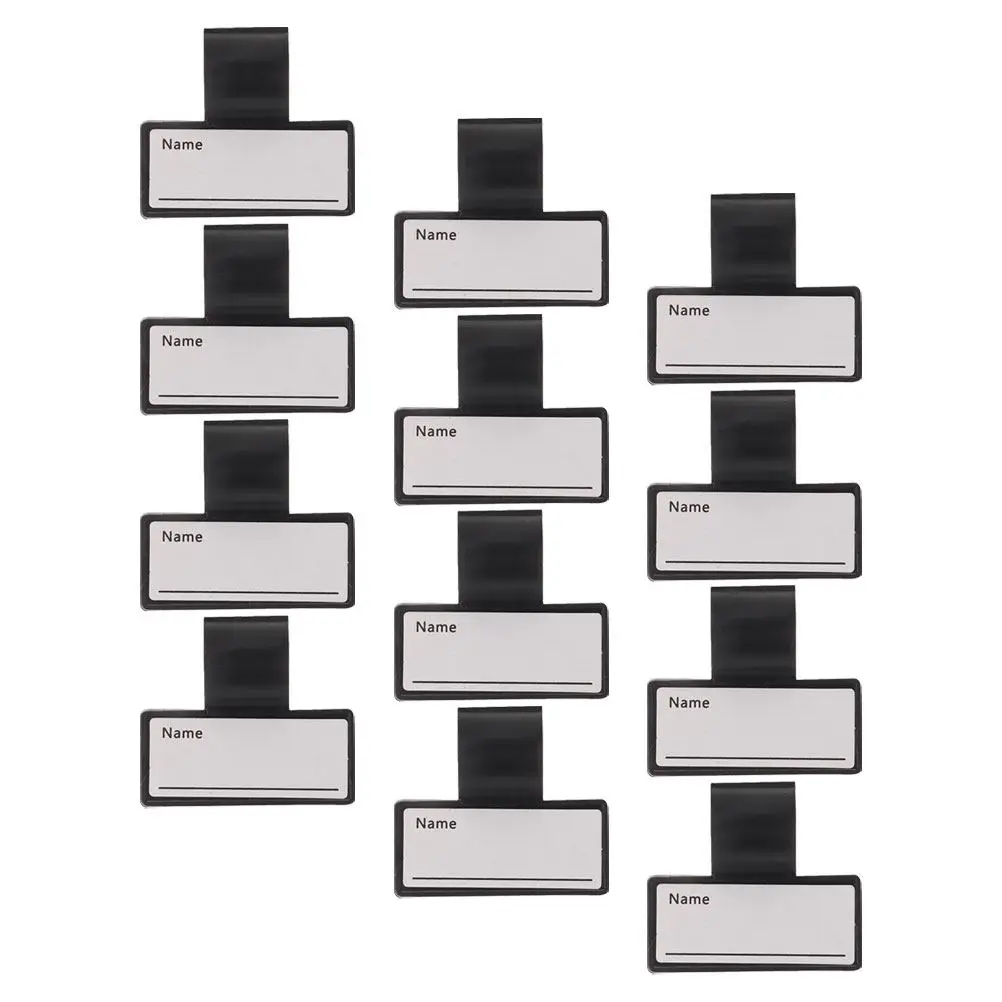 

12Pcs Stethoscope Id Tags Name Clips Fit Blank Nameplate for Nurses Doctors Identification Label Supply