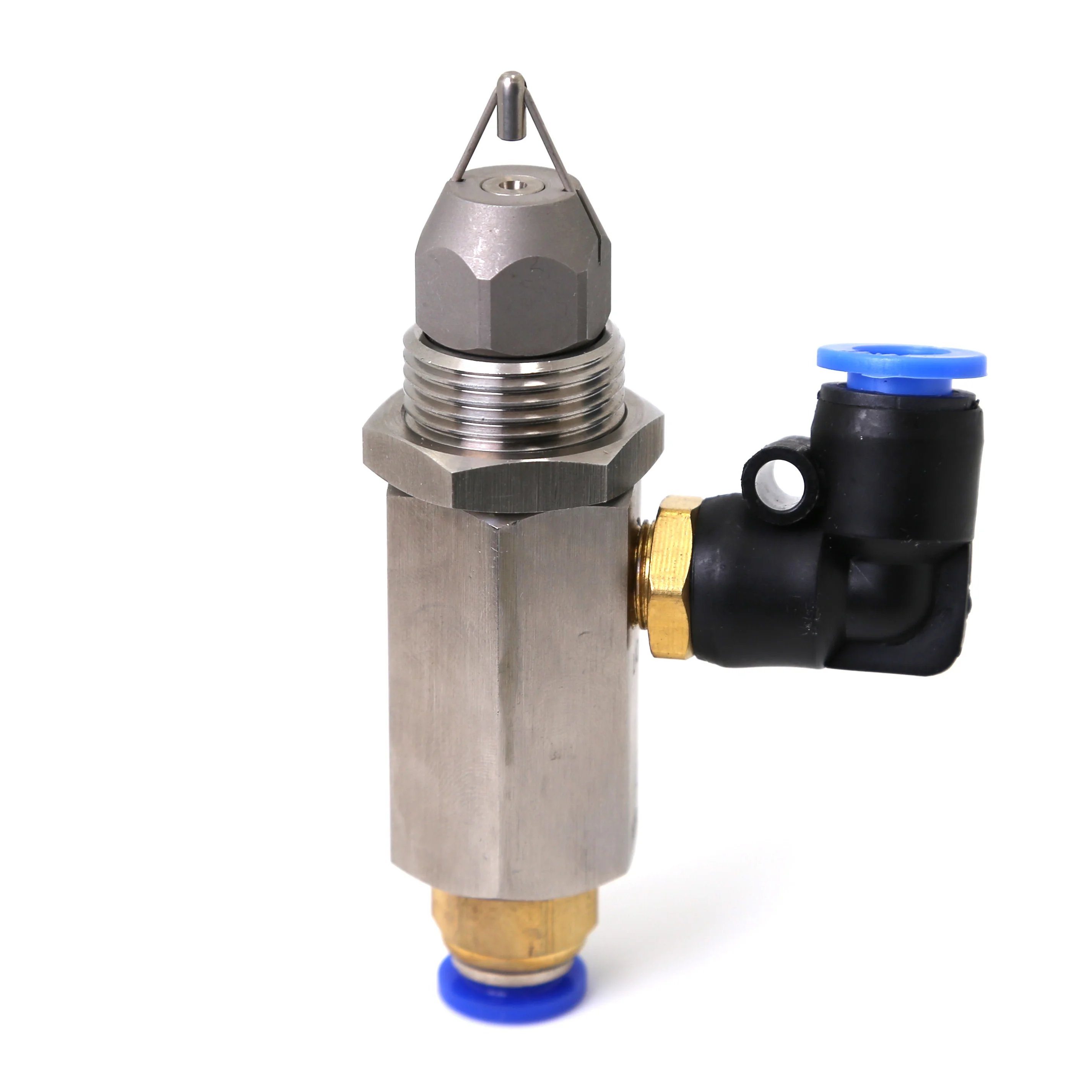 High Quality Stainless Steel Dry Fog Nozzle, Water Ultrasonic Air Atomizing Mixing Nozzle