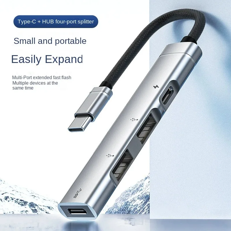 

Type-C HUB USB 4Ports USB HUB OTG USB A 3.0 Adapter Multi Splitter Adapter Laptop Accessories For Xiaomi Lenovo Macbook Pro