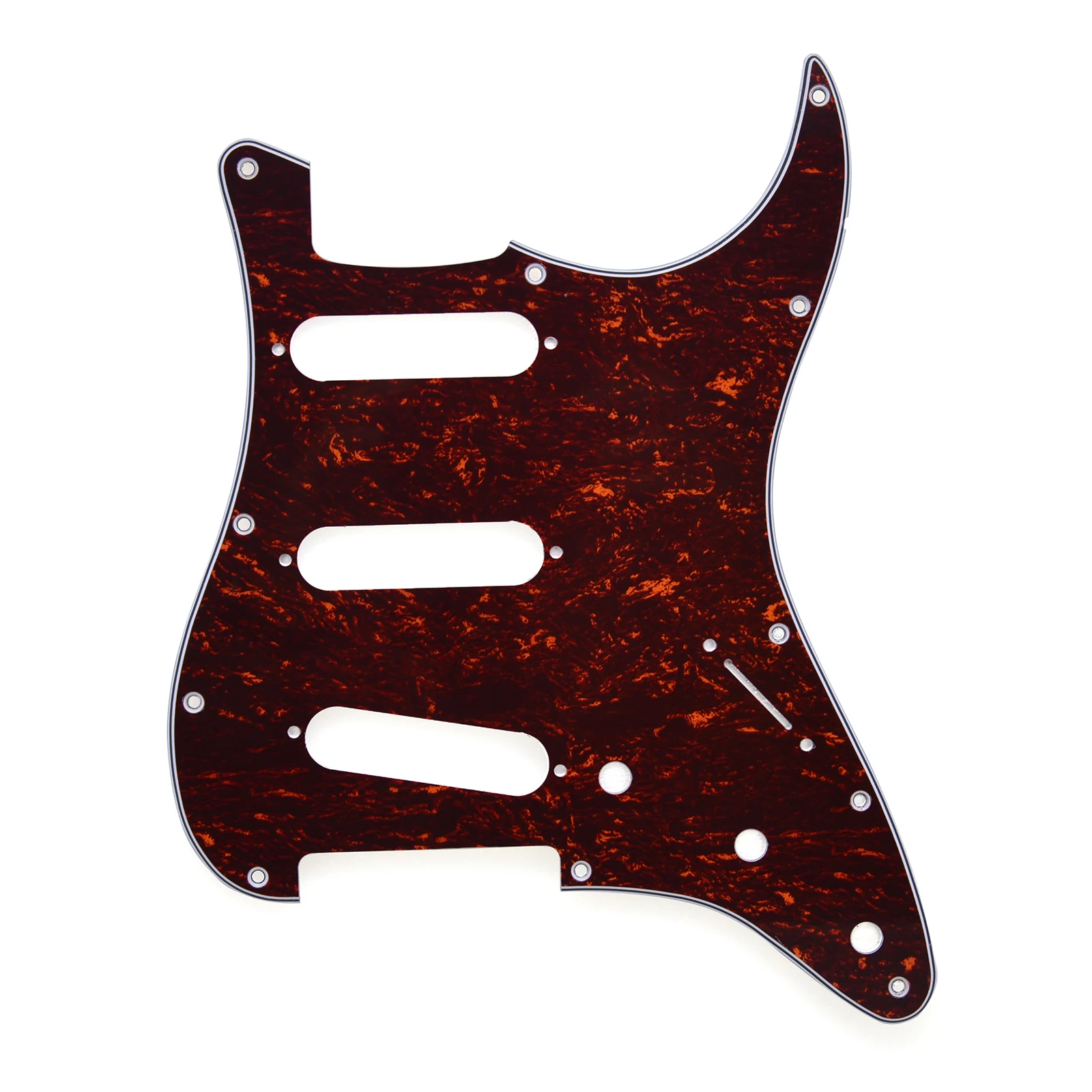 1 Pcs 11 Holes with Screws SSS Guitar Pickguard for FD ST Guitar 3Ply