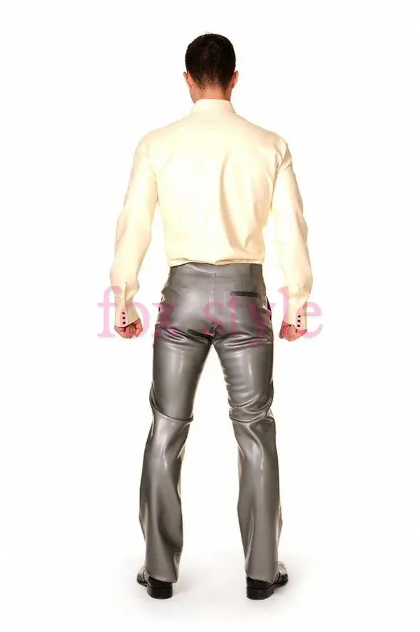 Men's male's latex shirt clothes garment