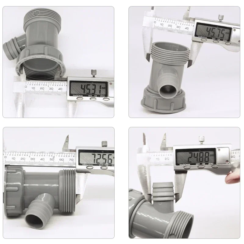 Adaptador de tubo de drenaje para fregadero de cocina, conector de rama de alcantarillado para lavabo en forma de Y, accesorio de montaje de conector de rosca hembra a macho