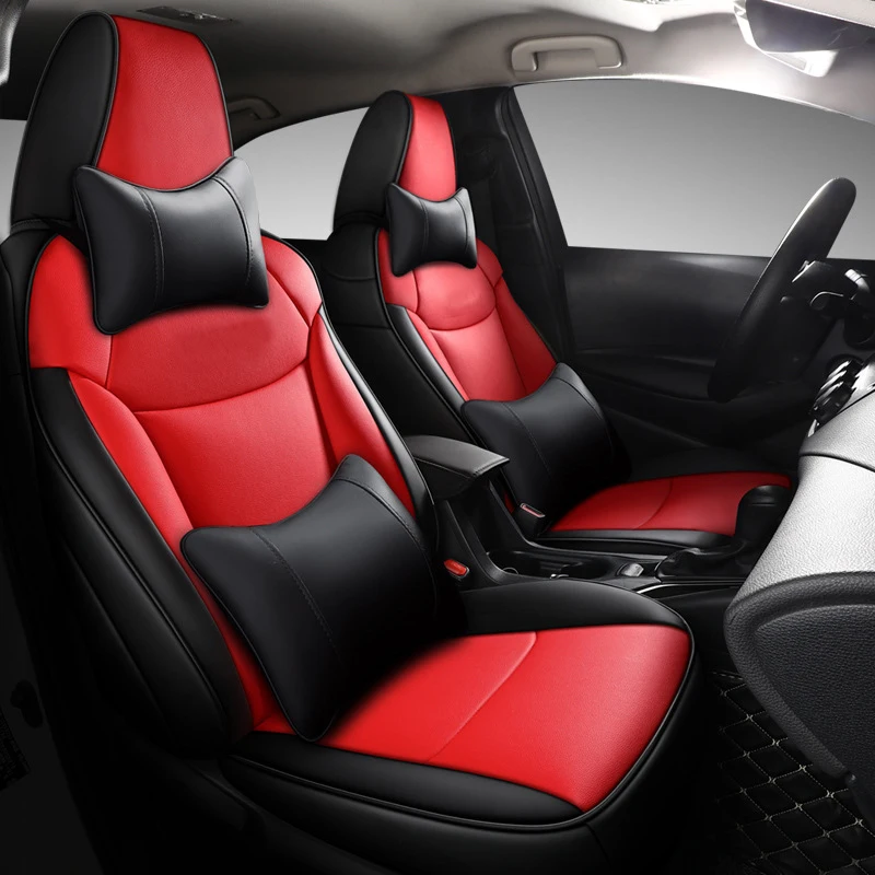 

Custom Fit Car Seat Cover Compatible For Toyota Corolla 2019-2024 Full Set Seat Cushion Protective Luxury Waterproof Accessories