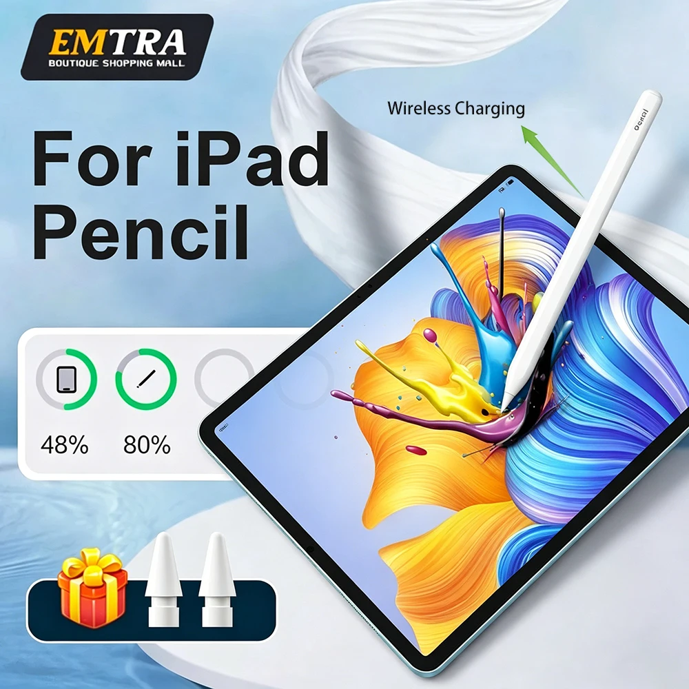 For Apple Pencil 2 1 with Palm Rejection Wireless Charging T