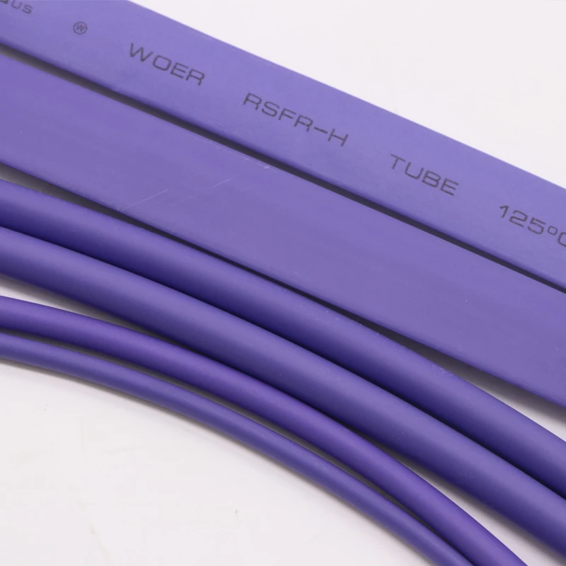 1 Meter Purple Heat Shrink Tube 2:1 Shrink Ratio Polyolefin Insulated Cable Sleeve Φ1mm-50mm
