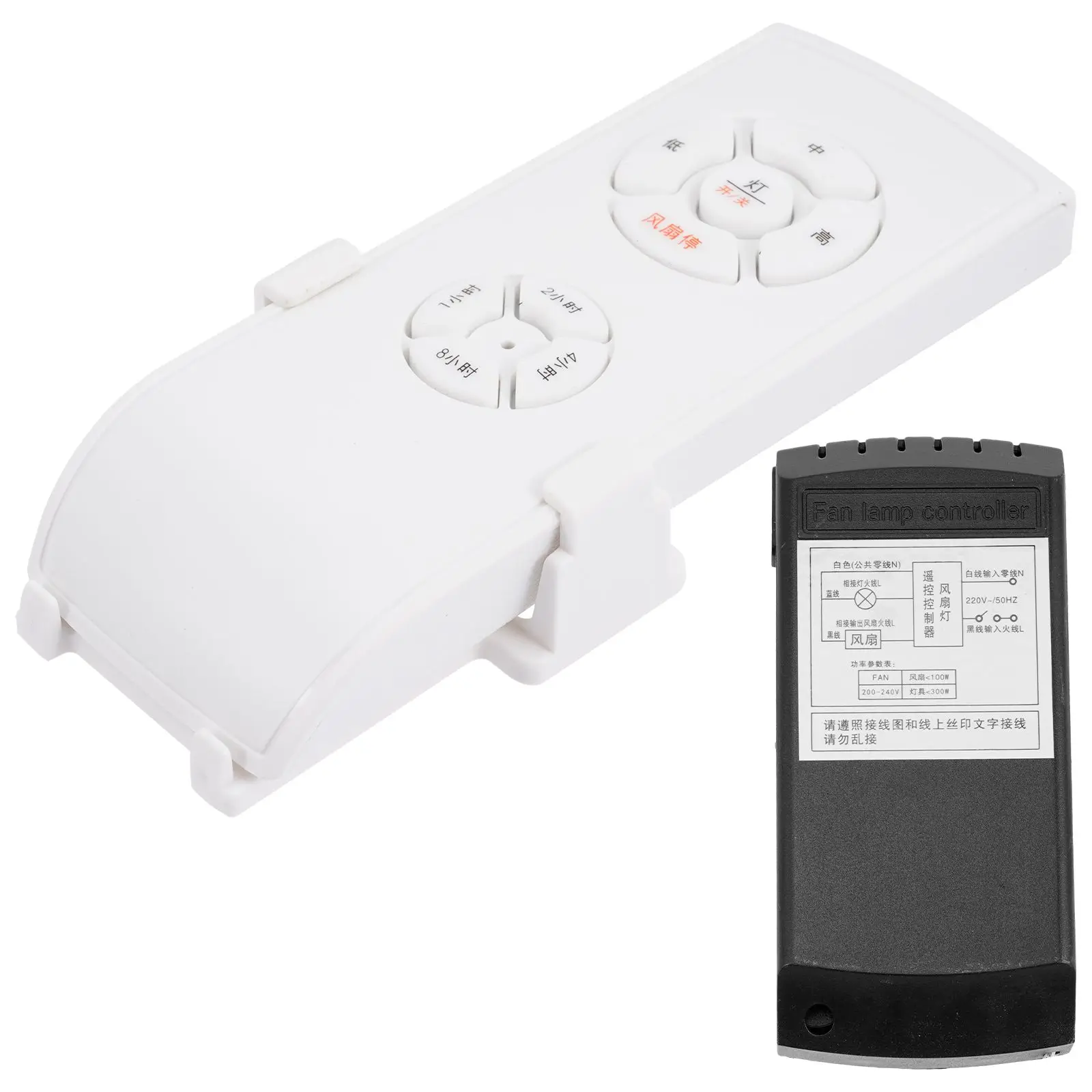 

Ceiling Fan Remote Control Kit Timing Switch 360 Degree Universal Replacement Invisible Fan Controller Wall Signal Passing
