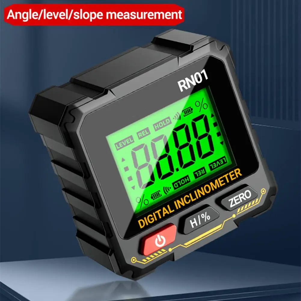 Digital Goniometer Electronic Level Box Magnetic Digital Angle Finder Charging Digital Level Box, Angle Gauge Meter For Building