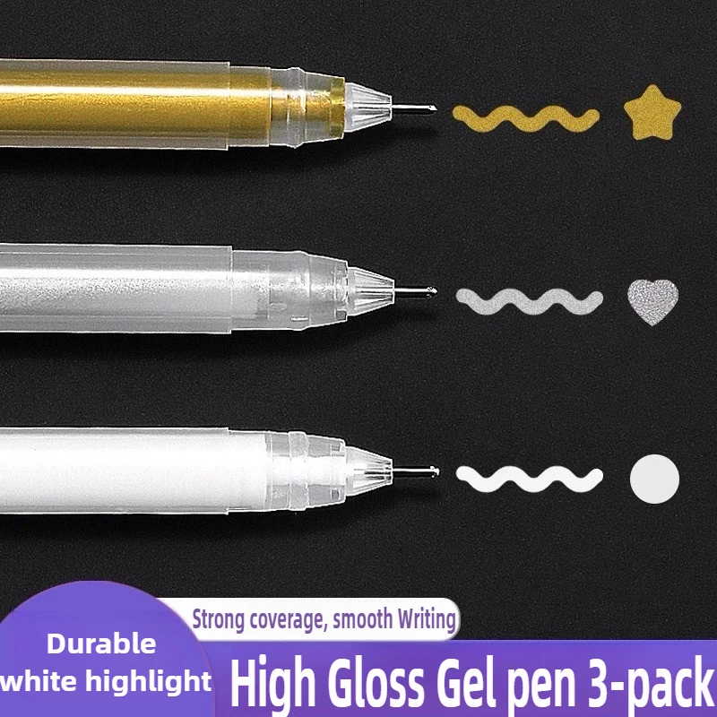 

LANGUO высокопроизводительные накладные гелевые ручки для рисования золотого/серебристого/белого/черного цвета для художественного маркера, сменные школьные принадлежности, канцелярские принадлежности