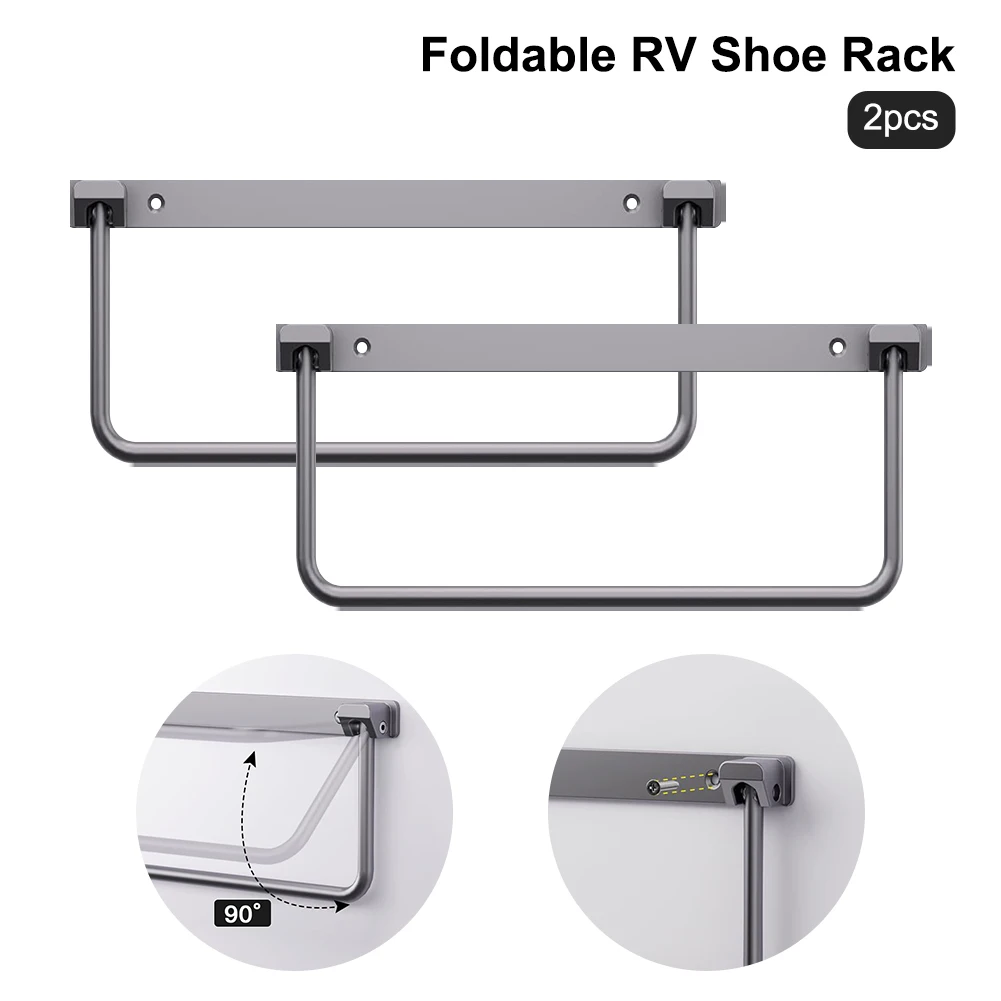 Foldable RV Shoe Rack Aluminum Camping Shoe Storage Box Foldable RV Shoe Rack Aluminum Camping Shoe Storage Box